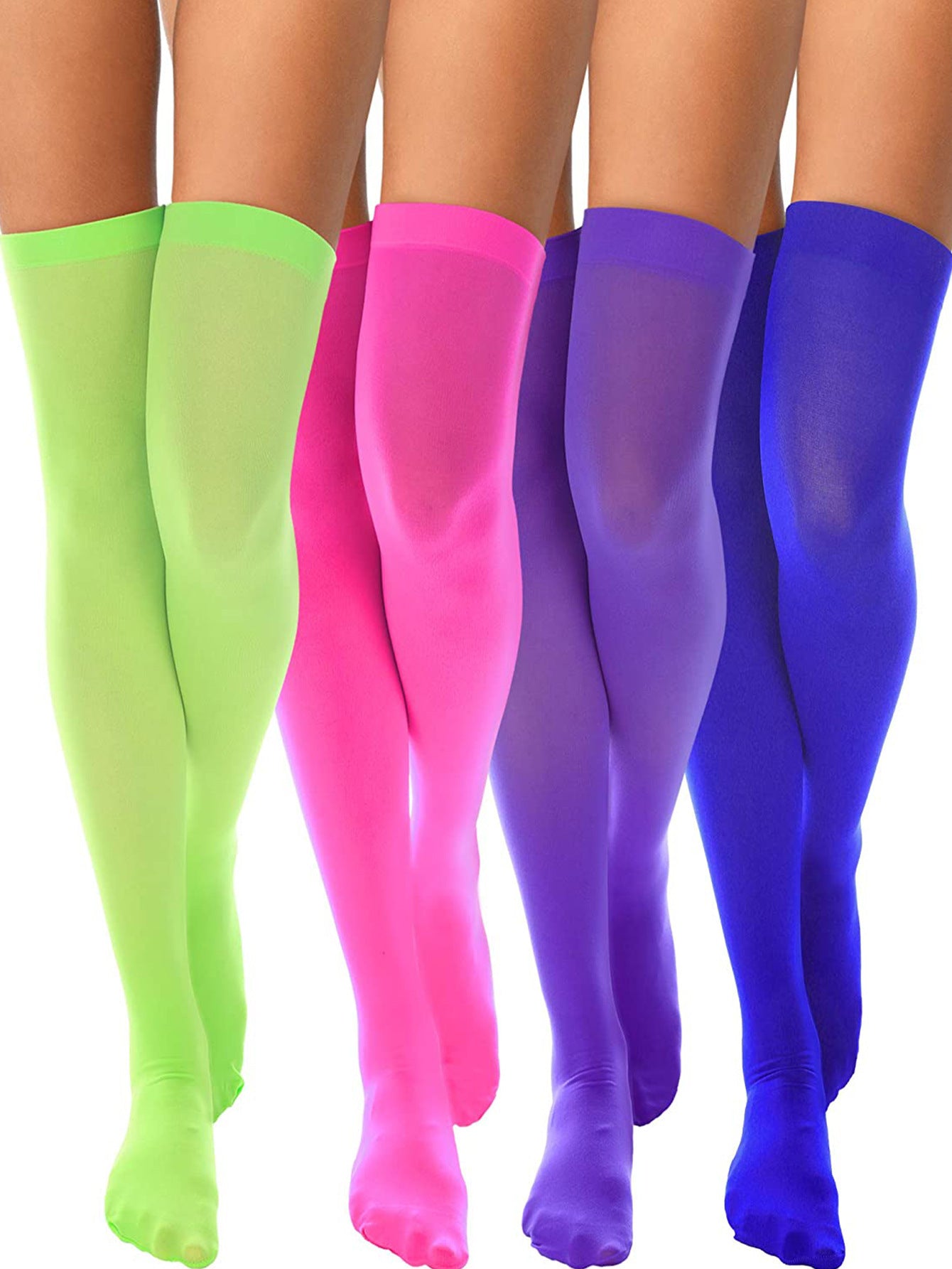 Multi-Color Internet Celebrity Solid Color Over-the-knee Socks