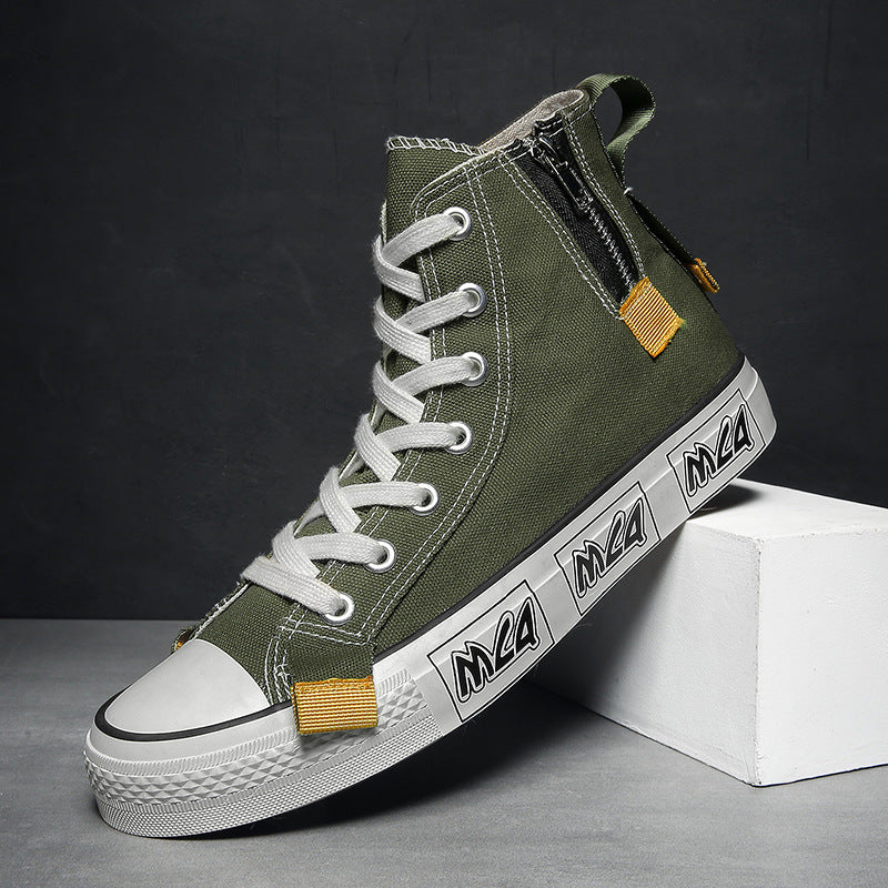 College Style High Top Canvas Shoes