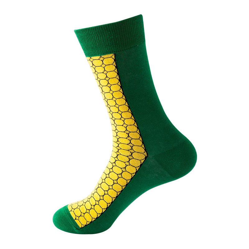 Mid Calf Fashion Trendy Socks