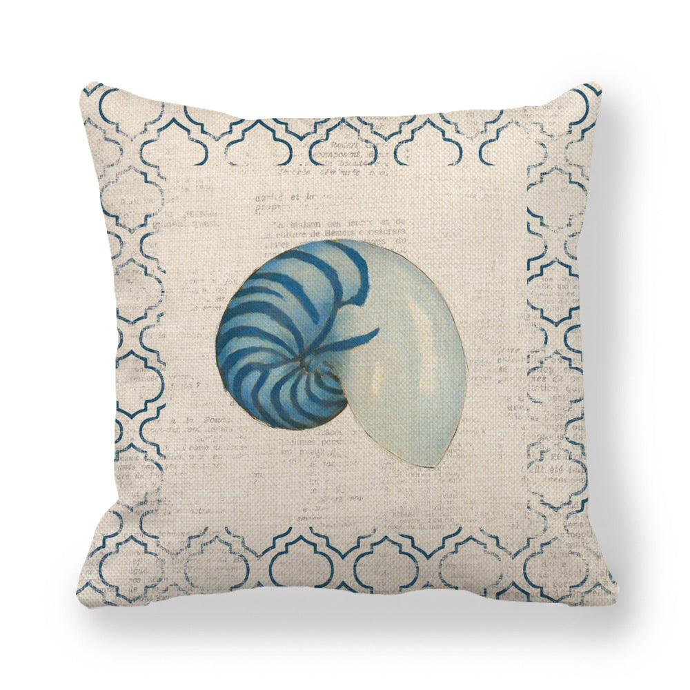 Sea Life Linen Pillowcase