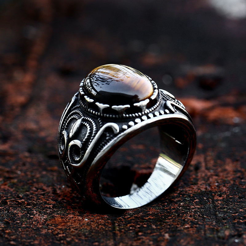 Vintage Titanium Steel Ring