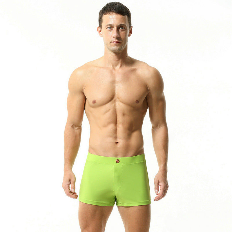 Men's Summer Metal Tether Nylon Swim Trunks