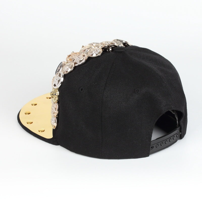 Skull or Leopard Head Rivet Baseball Cap