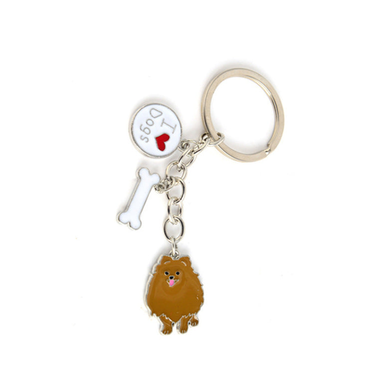 Pet Dog Metal Keychain