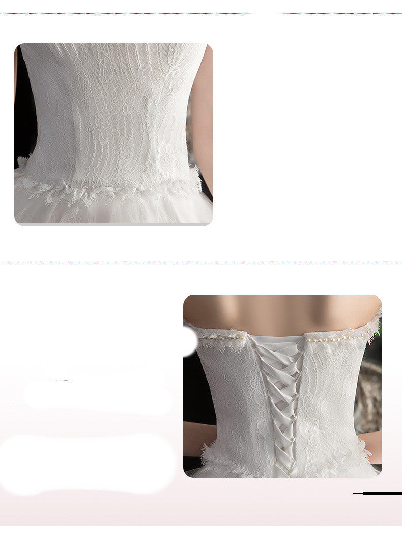 Small Trailing Wedding Dress