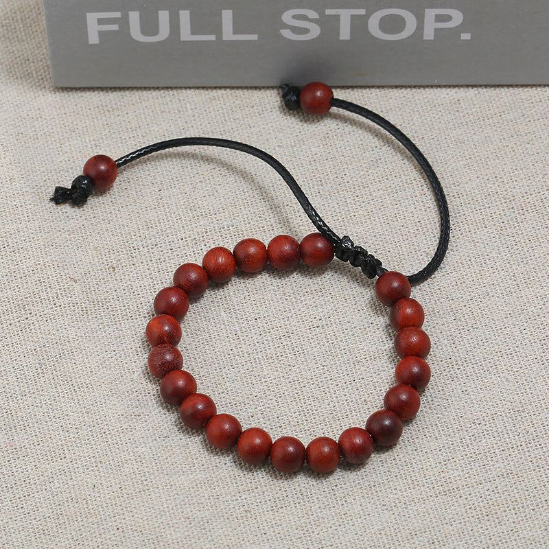 Wooden Bead Adjustable Bracelet