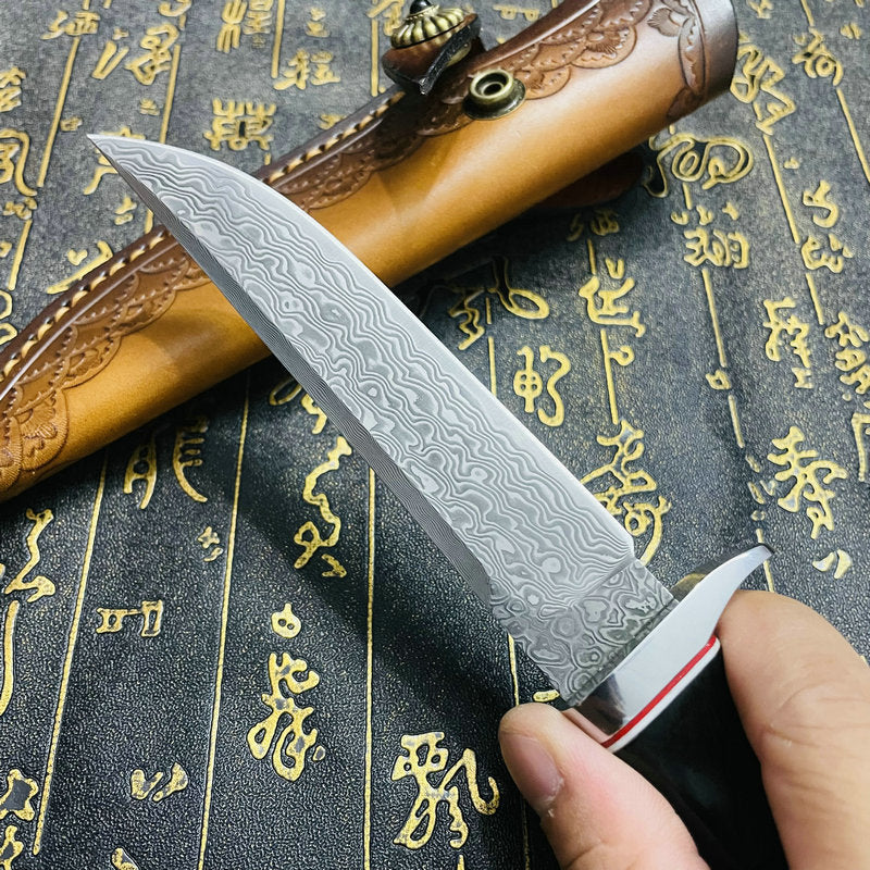 Damascus Steel Camping Knife