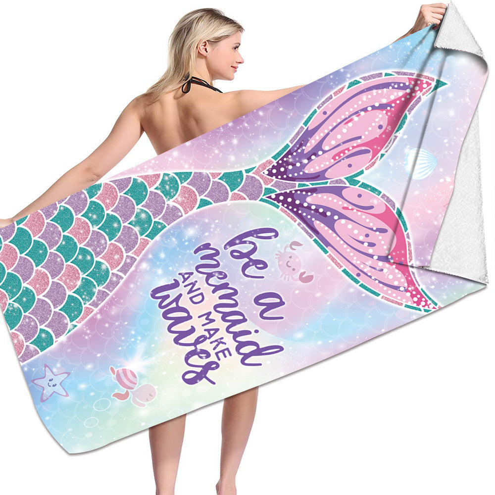 Mermaid Microfiber Towel