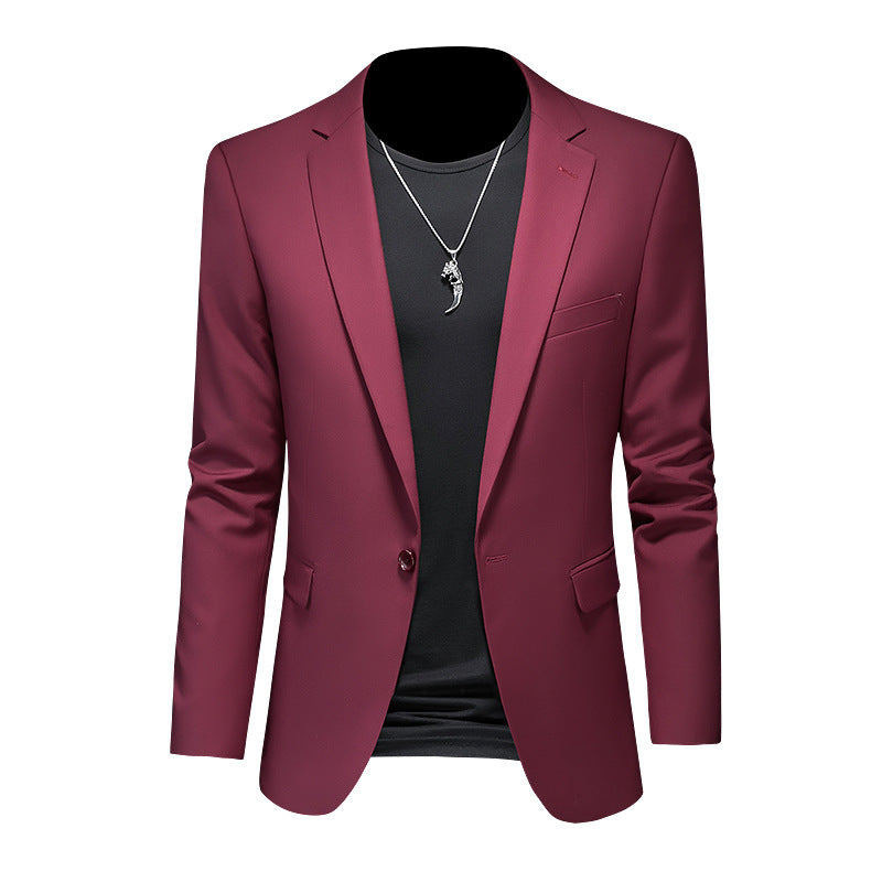 Casual Plus Size Slim-fit Suit Jacket