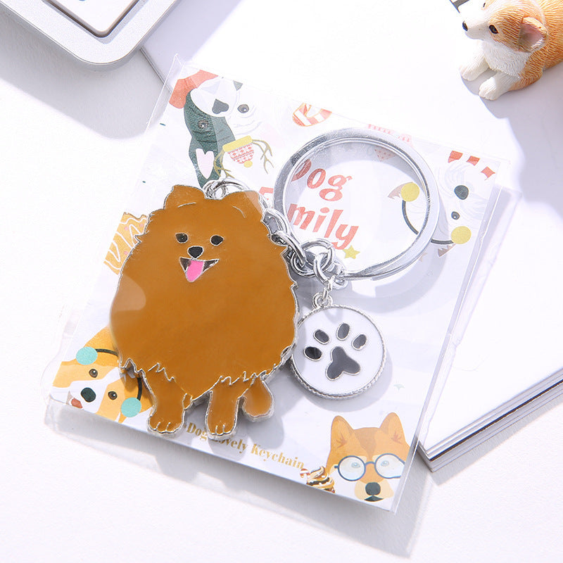 Pet Dog Metal Keychain