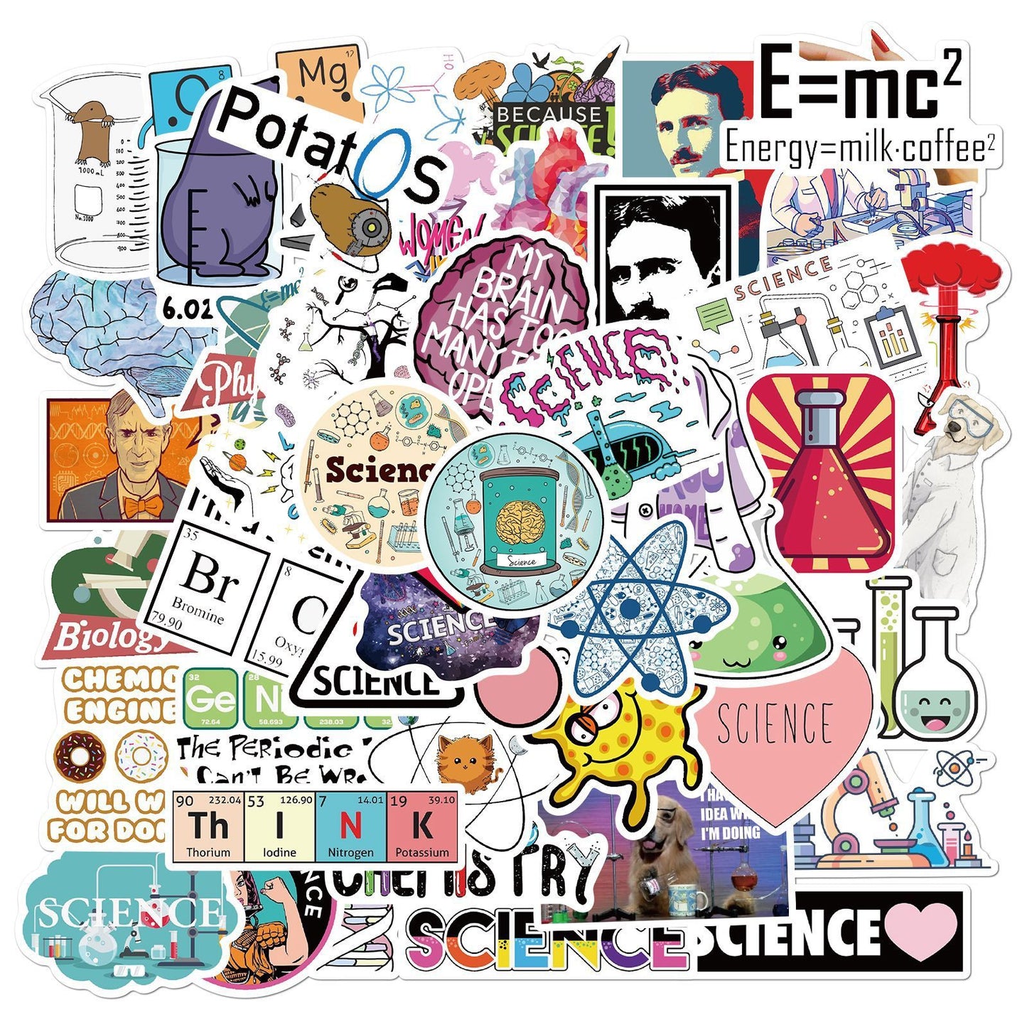 50 Laboratory Chemistry Stickers