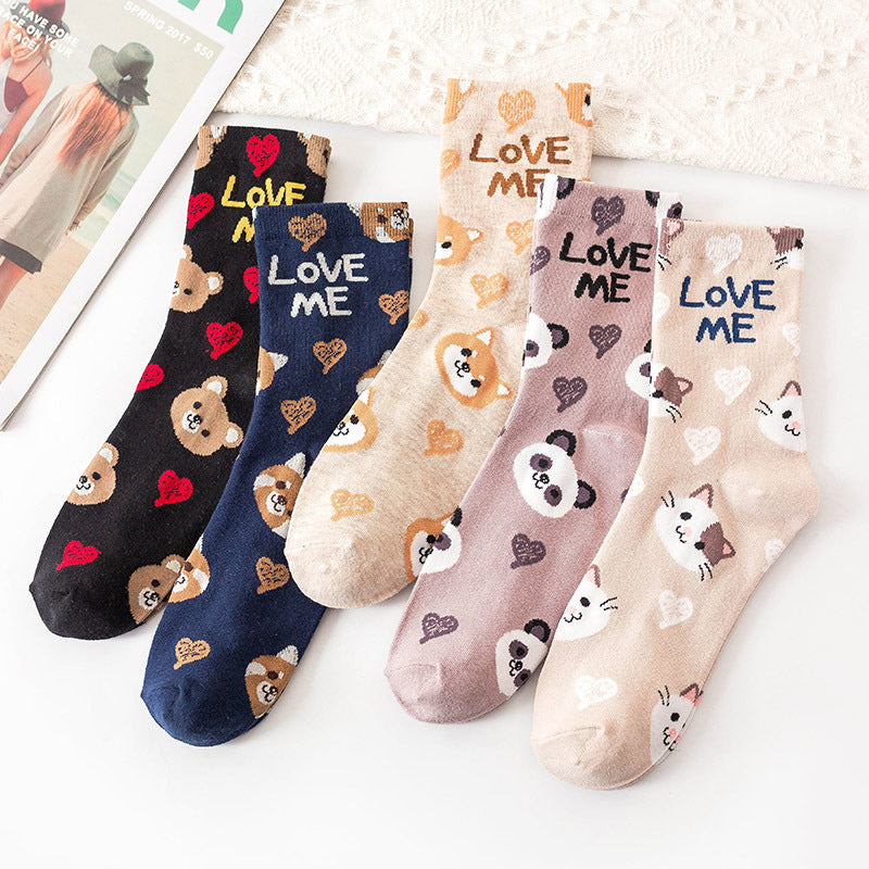 Preppy Style Cotton Socks