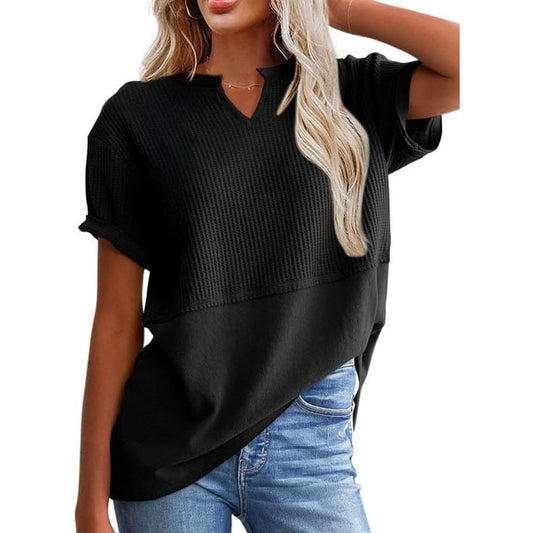 Casual Knitted Short-sleeved Shirt