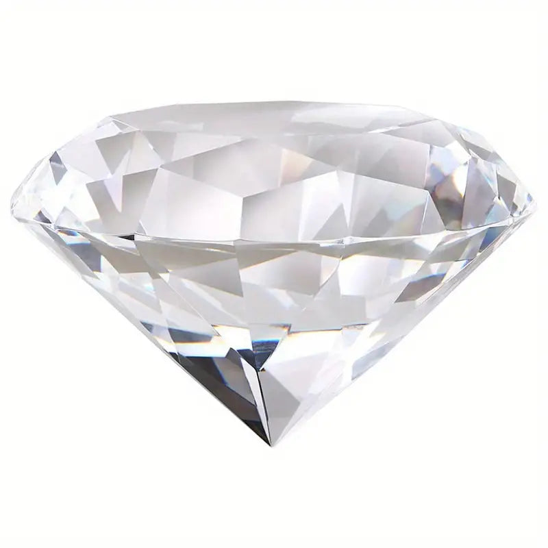 2" 50mm Crystal Faceted Artificial Diamond.