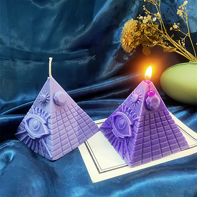 DIY Candle Pyramid Silicone Mold