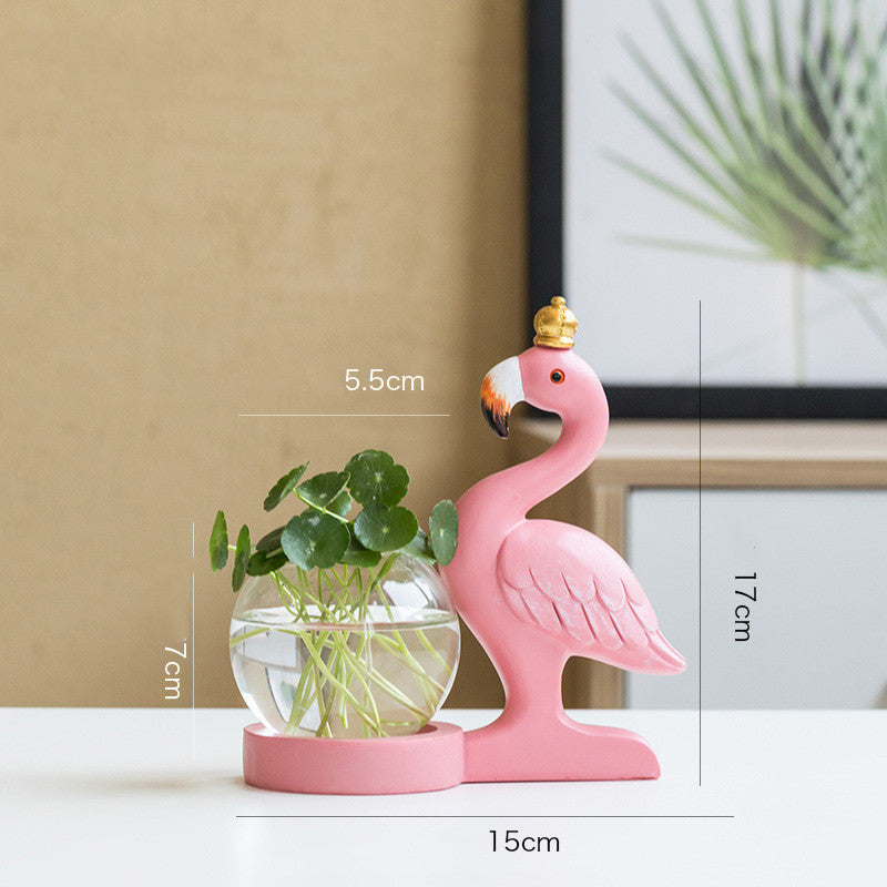 Flamingo Vase Decoration