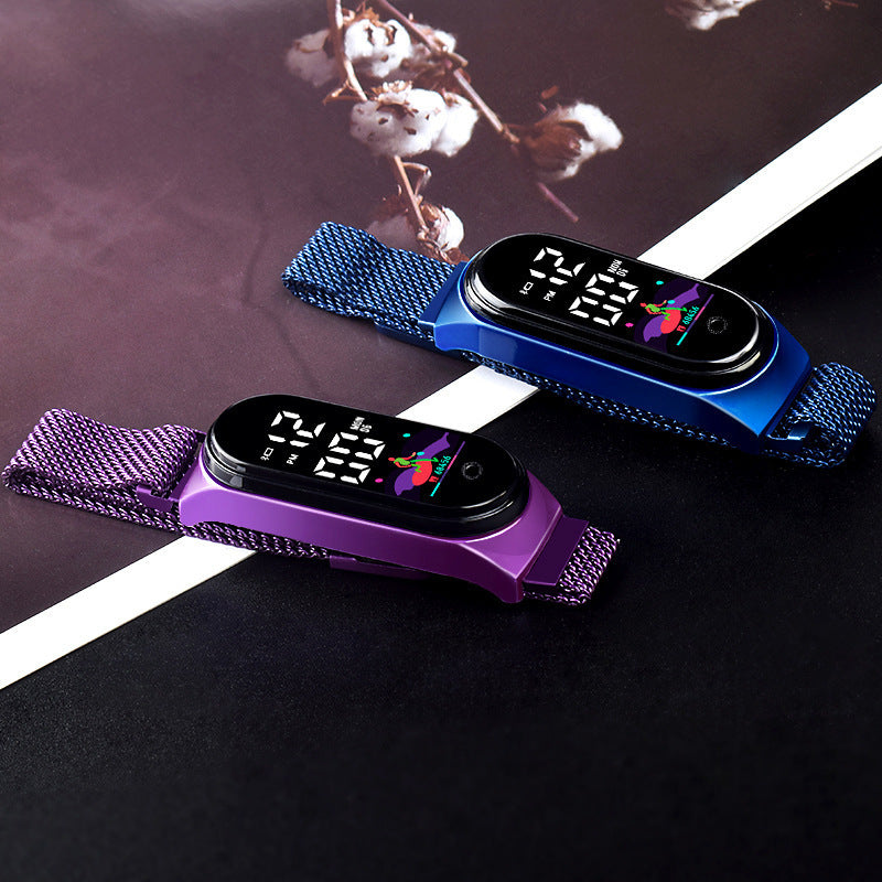 Colorful Waterproof Touch Screen Bracelet Watch