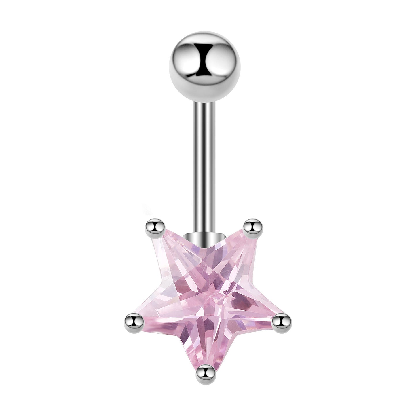 Stainless Steel Zircon Navel Jewelry