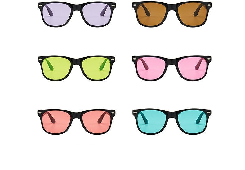 Retro Tinted Candy-colored Sunglasses