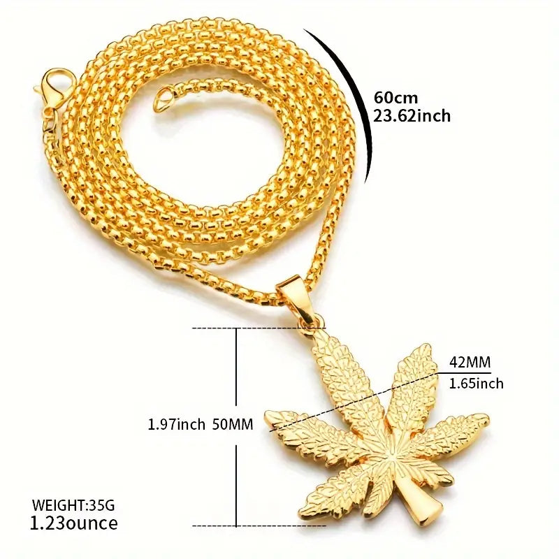 Marijuana Leaf Necklace.