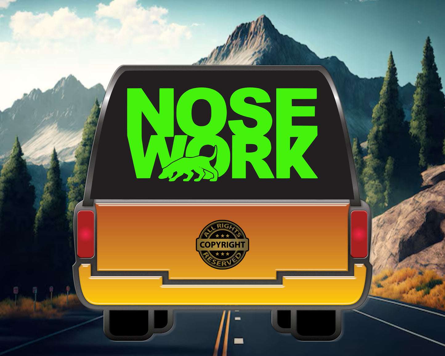 Nose work, Vinyl Decal