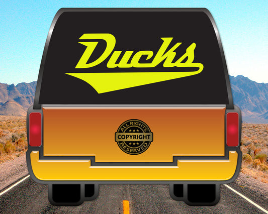 Ducks, Vinyl Decal