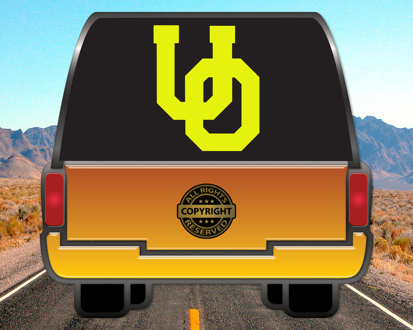 University of Oregon UO, Vinyl Decal