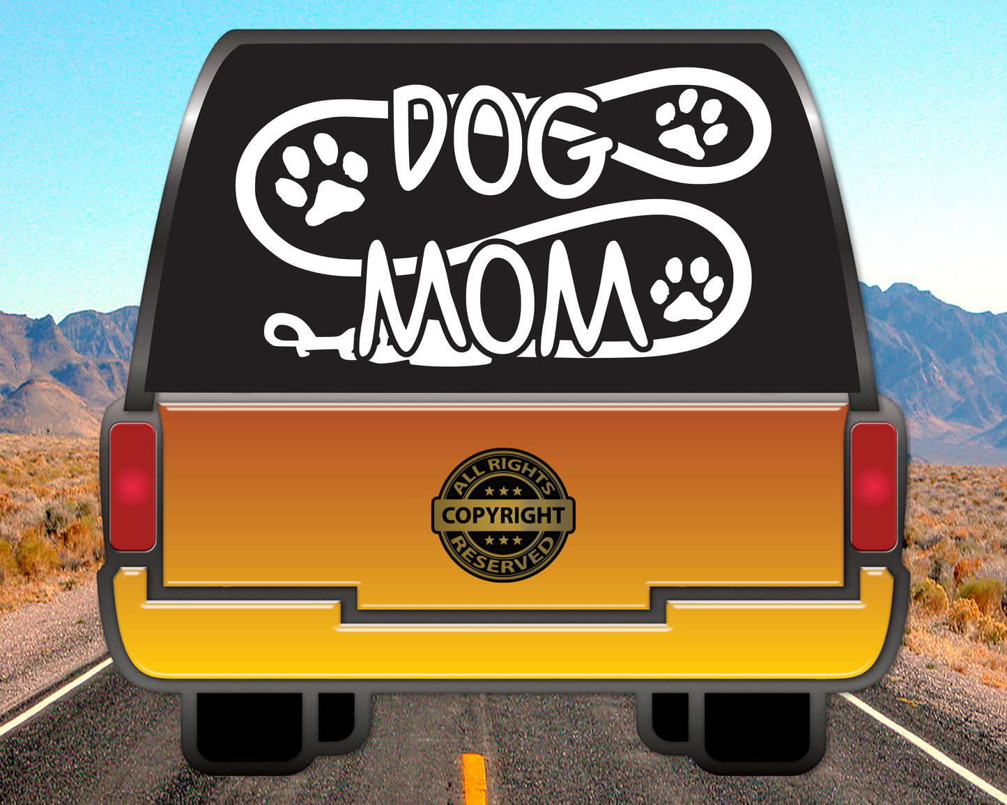 Dog Mom, Vinyl Decal