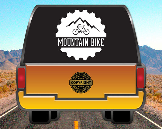 Mountain Bike, Vinyl Decal