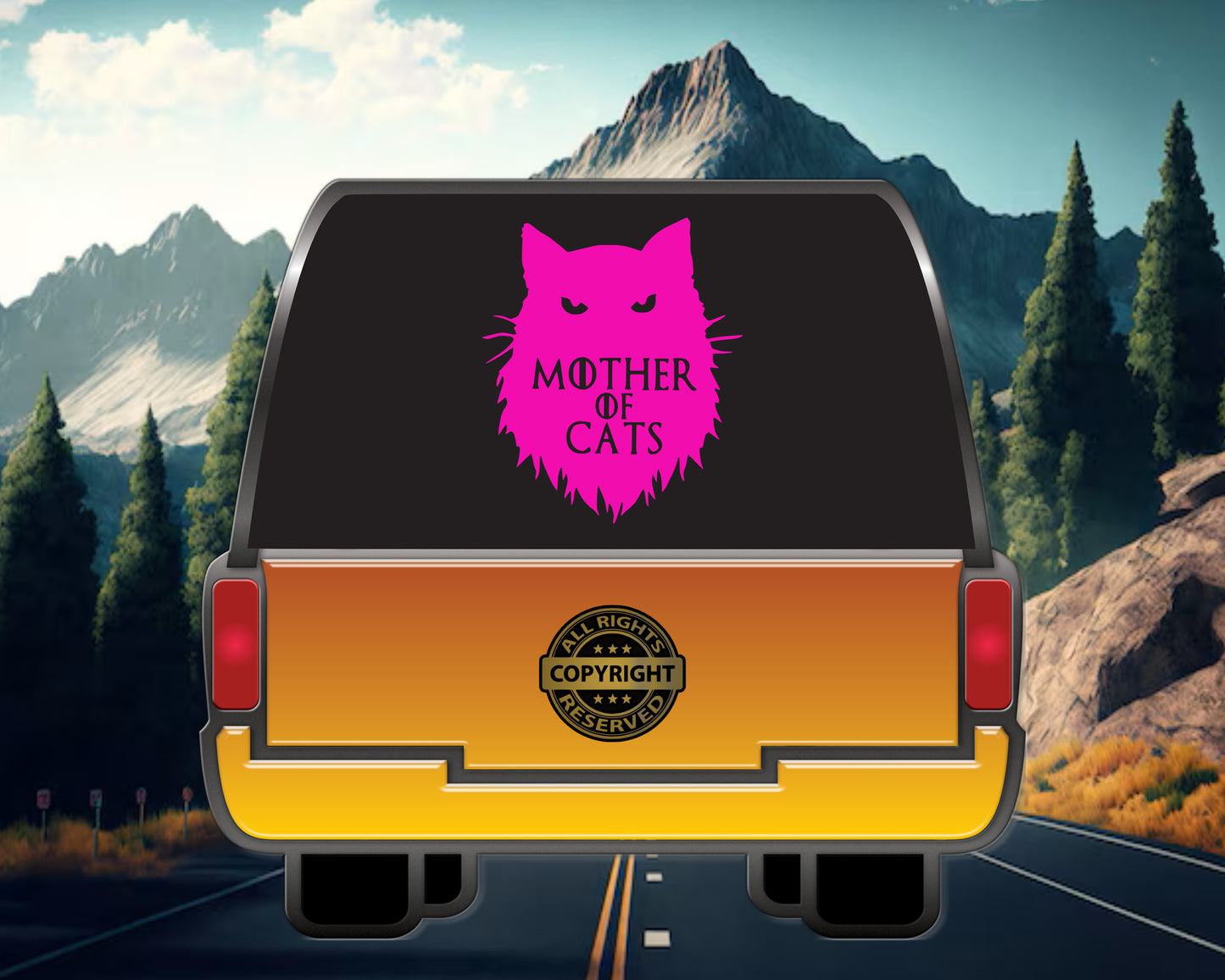 Mother of Cats, Vinyl Decal