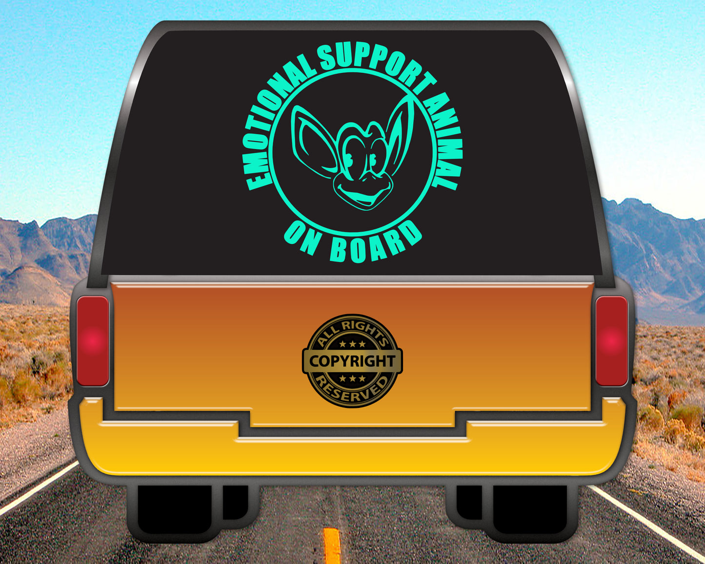 Emotional Support Animal on Board, Vinyl Decal