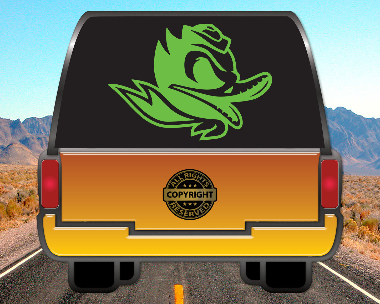 Oregon Duck, Vinyl Decal