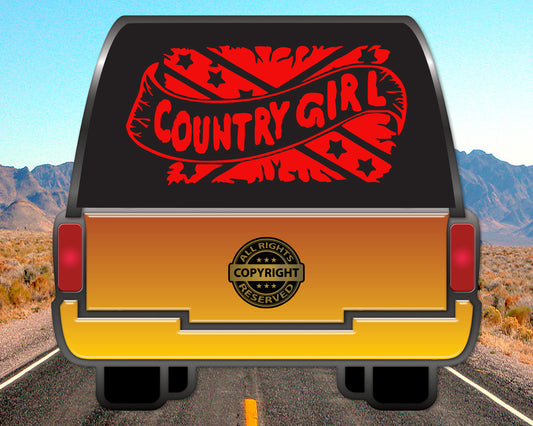 Country Girl, Vinyl Decal