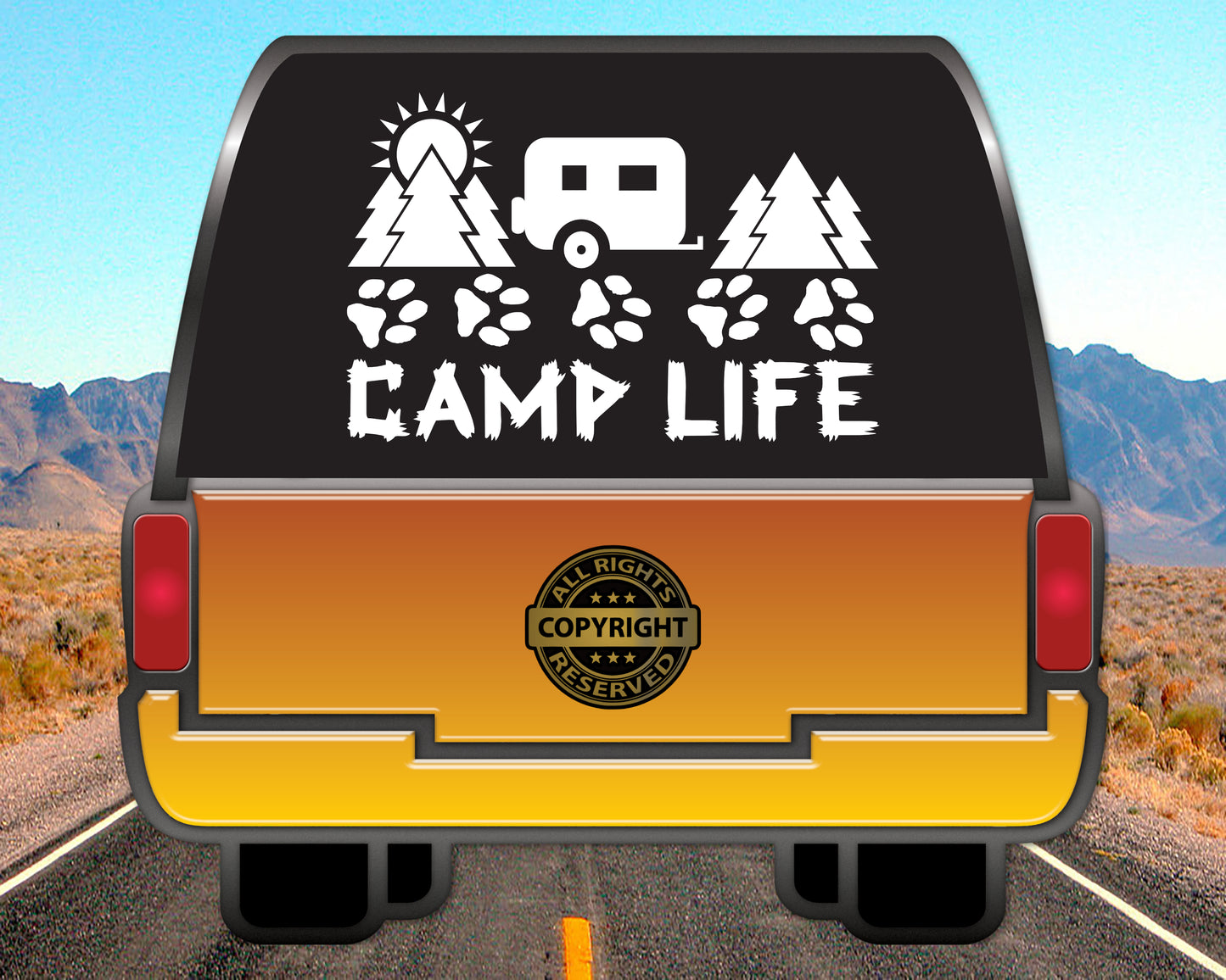 Camp Life, Vinyl Decal