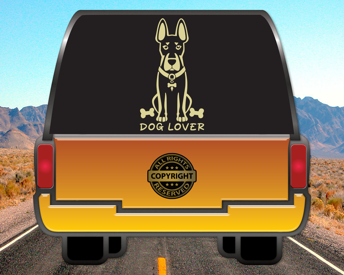 Dog Lover, Vinyl Decal