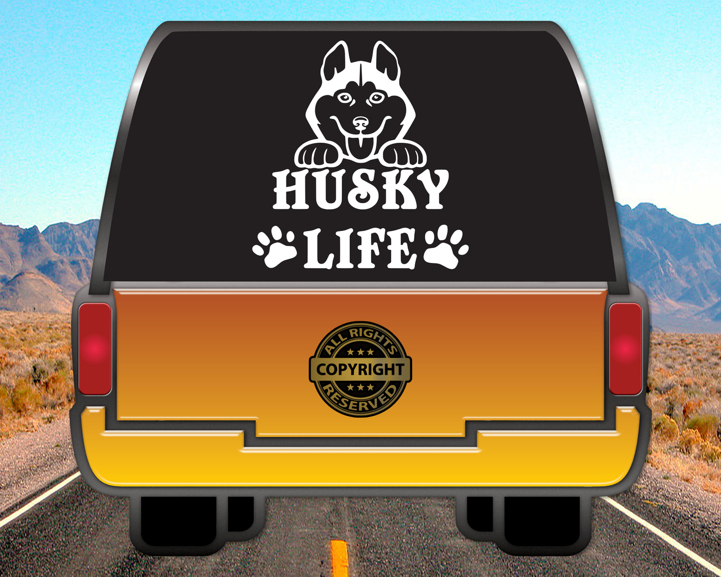 Husky Life, Vinyl Decal