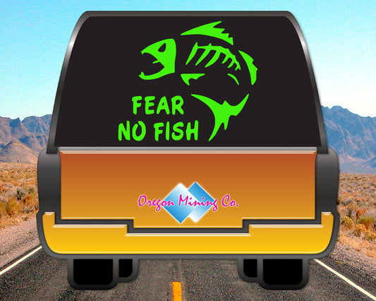 Fear no Fish, Fishing Vinyl Decal