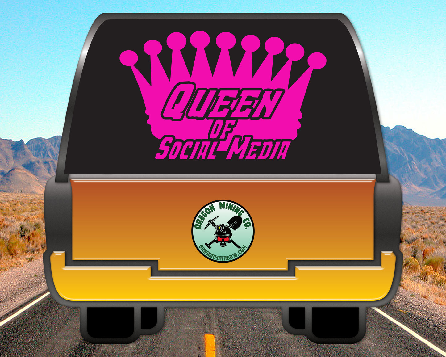 Queen of Social Media Vinyl Decal