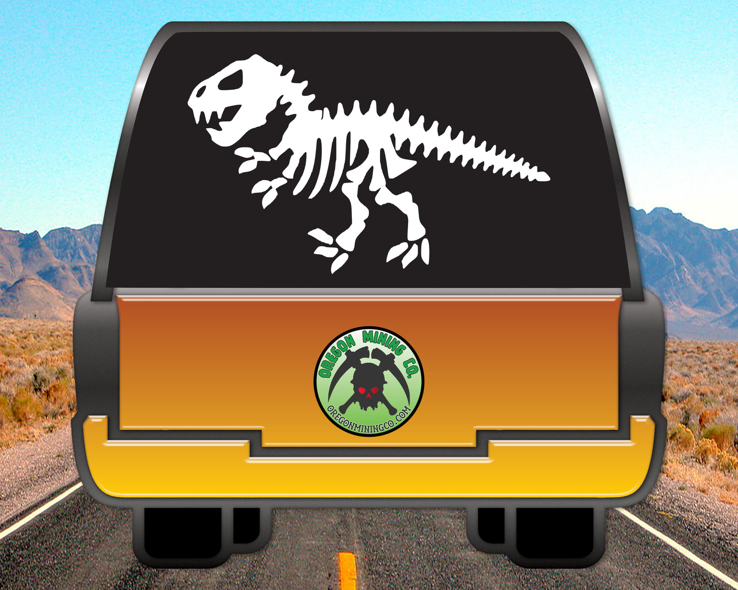 Dinosaur Skeleton Vinyl Decal