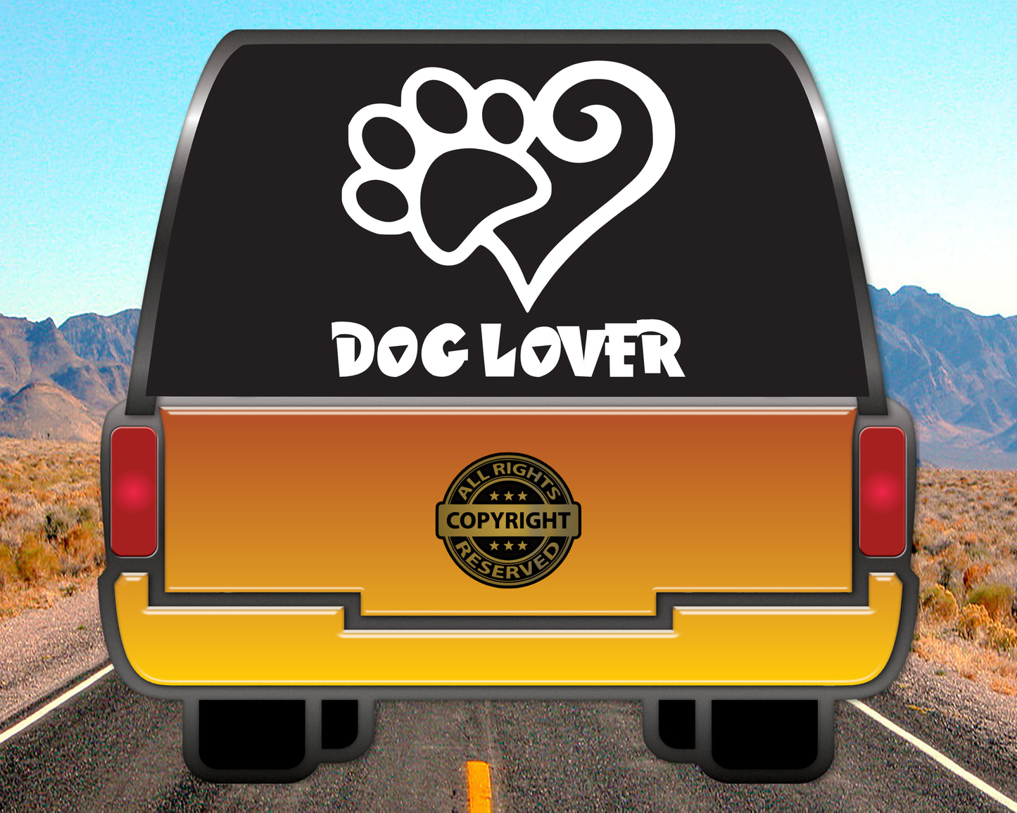 Dog Lover, Vinyl Decal