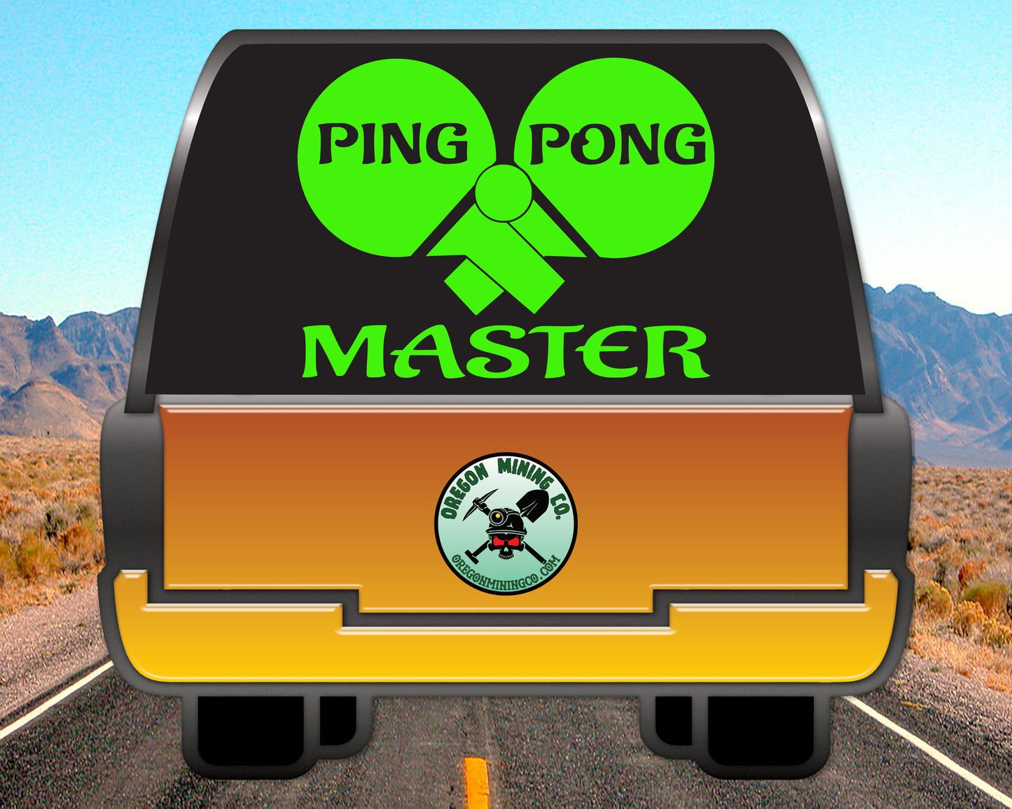 Ping Pong Master, Vinyl Decal