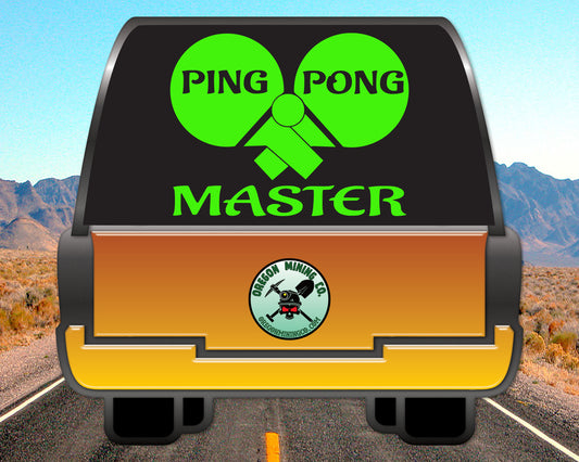 Ping Pong Master, Vinyl Decal