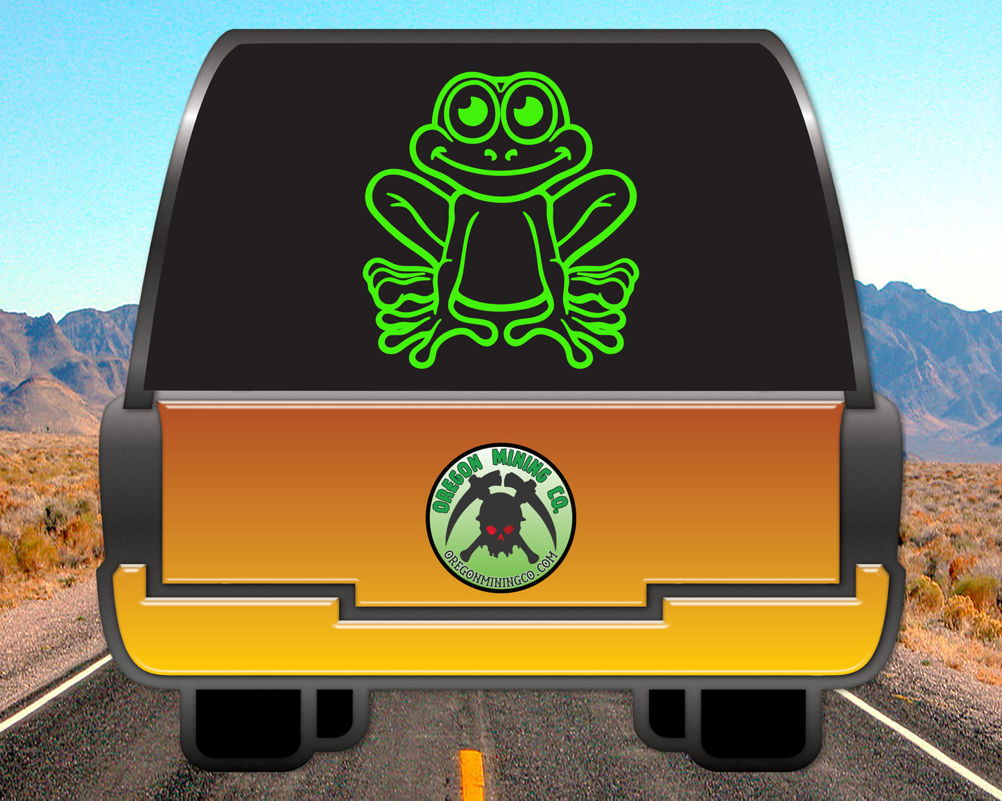 Happy Frog, Vinyl Decal