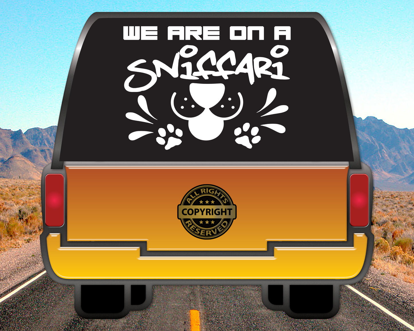 We Are on a Sniffari, Vinyl Decal