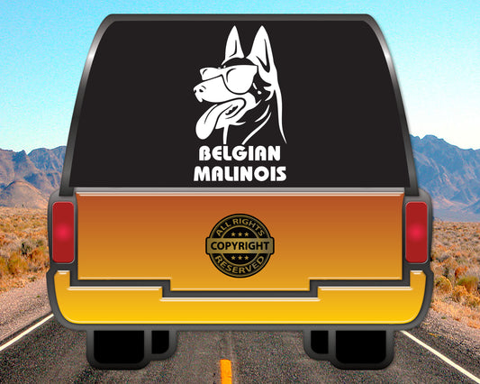 Belgian Malinois, Vinyl Decal