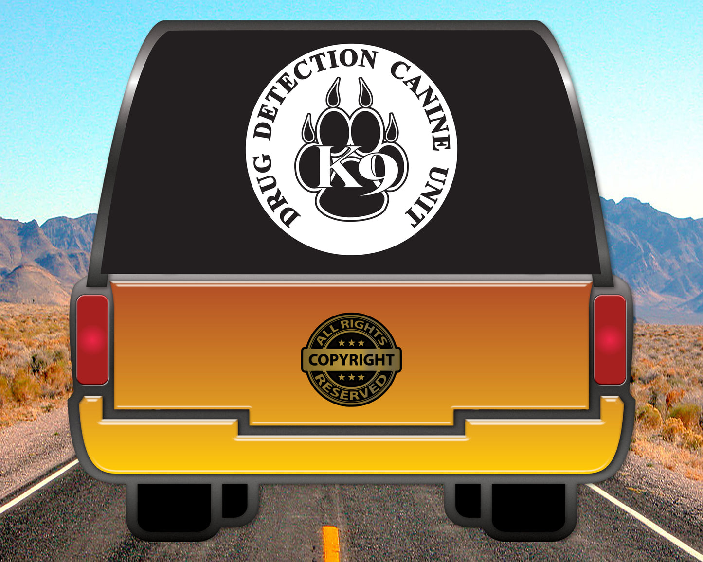 Drug Detection Canine Unit Vinyl Decal