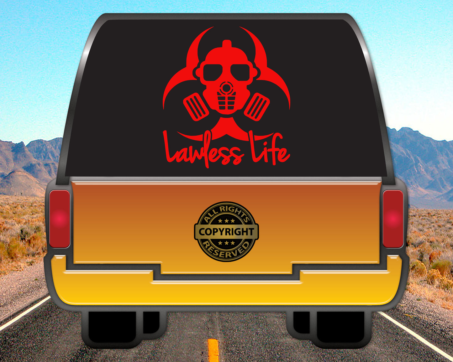 Lawless Life Toxic, Vinyl Decal