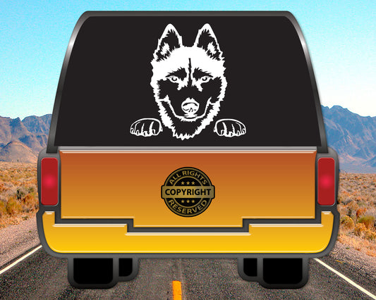 Siberian Husky Vinyl Decal