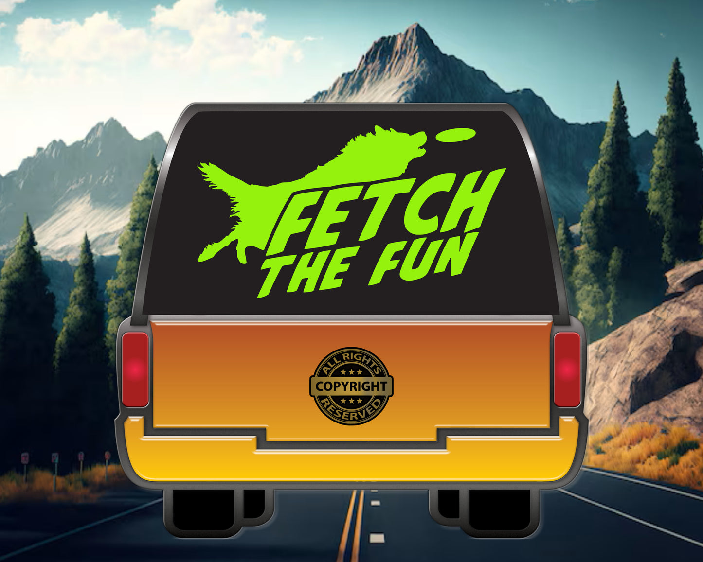 Fetch the fun, Vinyl Decal