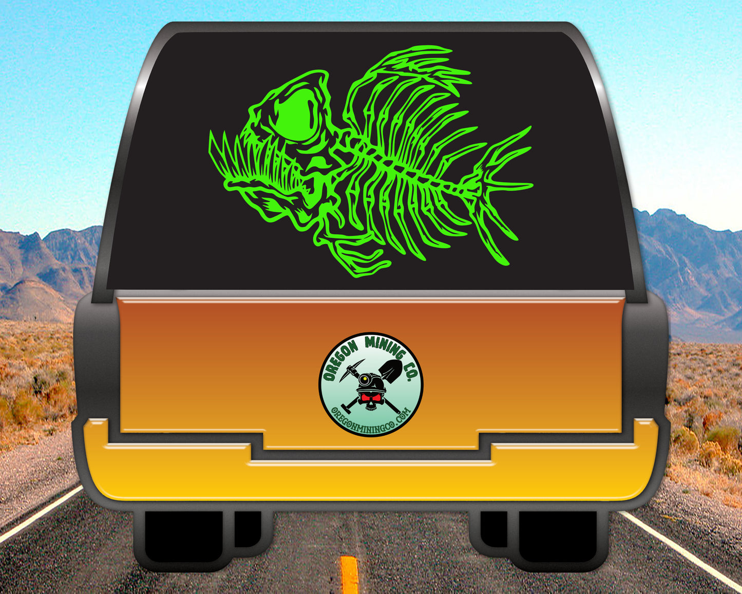 Fish Bones Vinyl Decal